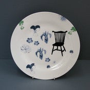 Image of Hanna Melin illustrated plate - "floral"